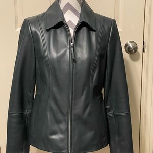 LIKE NEW Stunning Preston & York Genuine Lamb Leather Women’s Jacket Size SMALL